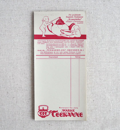 �h�C�c�̌Â��L���t��������\��TEEKANNE��